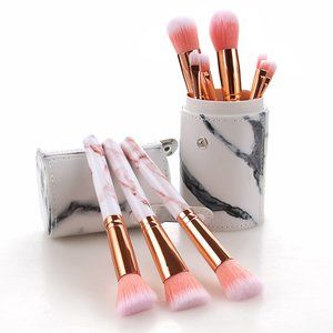 10pcs Professional Marble Makeup Brush Set & Gift